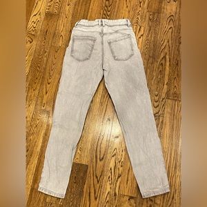 These are light gray jeans from H&M in size kids/junior 12-13.